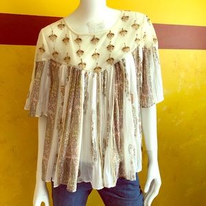 Anthropologie Floreat beaded top